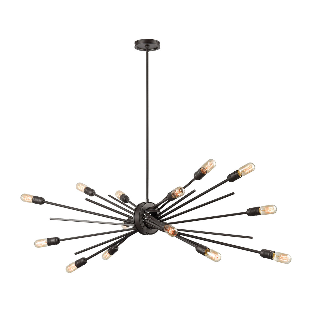 Xenia 54 Wide 14-Light Chandelier - Oil Rubbed Bronze Image 2