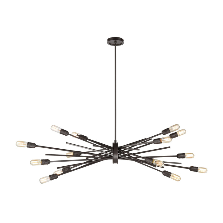 Xenia 54 Wide 14-Light Chandelier - Oil Rubbed Bronze Image 3