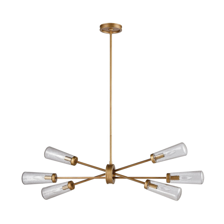 Xenia 38 Wide 6-Light Chandelier - Matte Gold Image 5