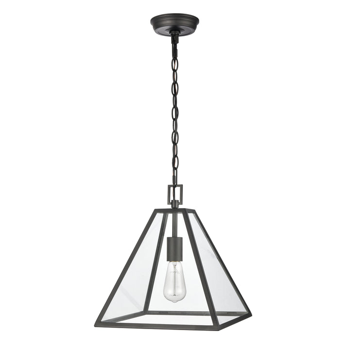 Tangent 12 Wide 1-Light Pendant - Matte black Image 2