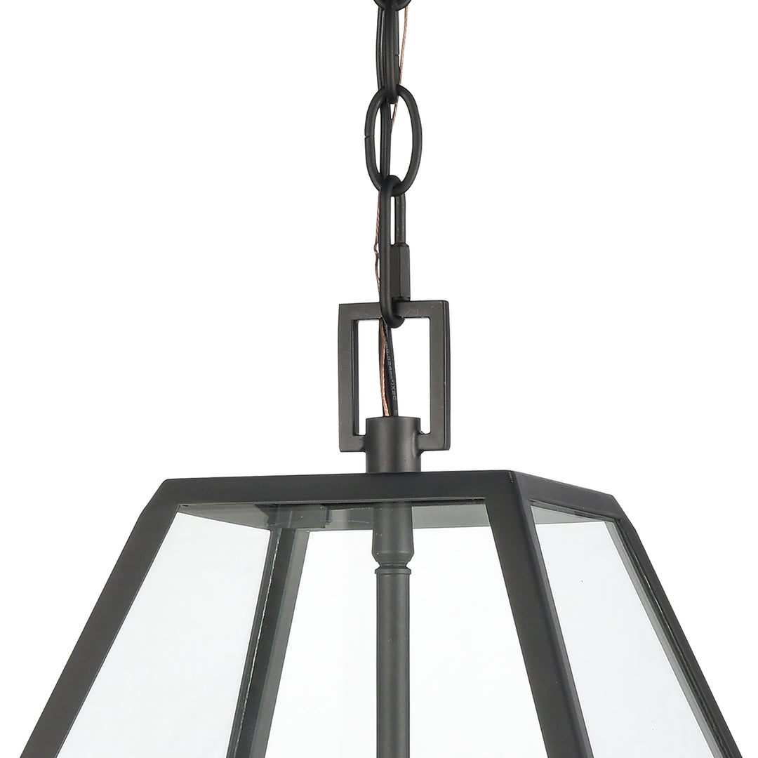 Tangent 16 Wide 3-Light Pendant - Matte black Image 3