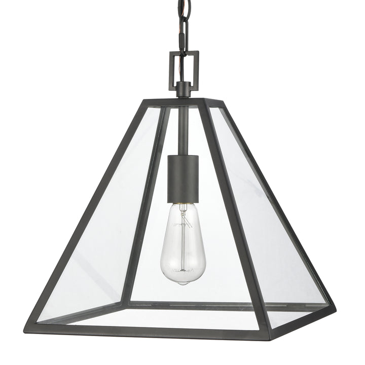 Tangent 12 Wide 1-Light Pendant - Matte black Image 4