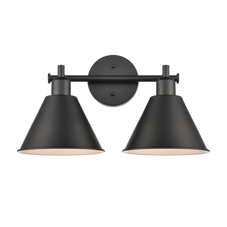 Abbington 17.5 Wide 2-Light Vanity Light - Matte Black Image 1