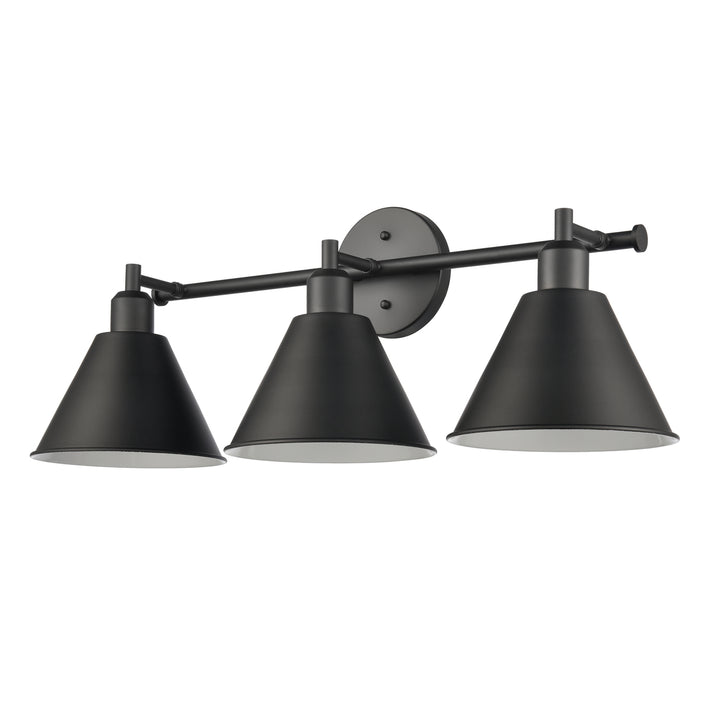 Abbington 27.5 Wide 3-Light Vanity Light - Matte Black Image 2