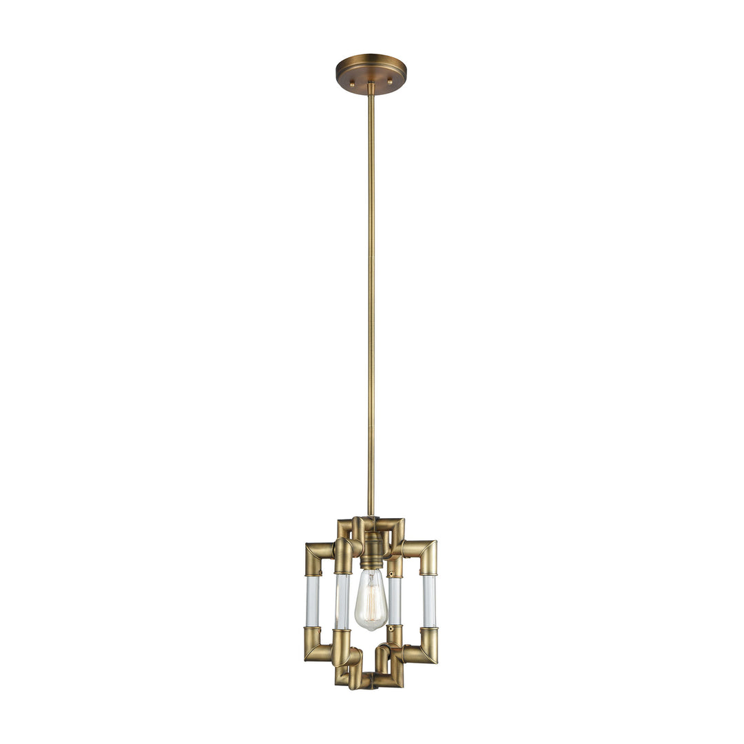 Brandon 10 Wide 1-Light Mini Pendant - Classic Brass Image 1