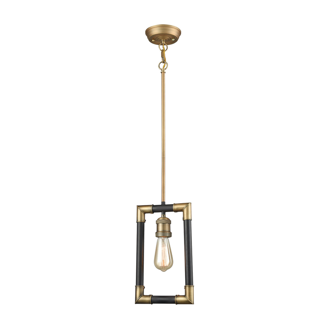 Lisbon 8 Wide 1-Light Mini Pendant - Classic Brass Image 1