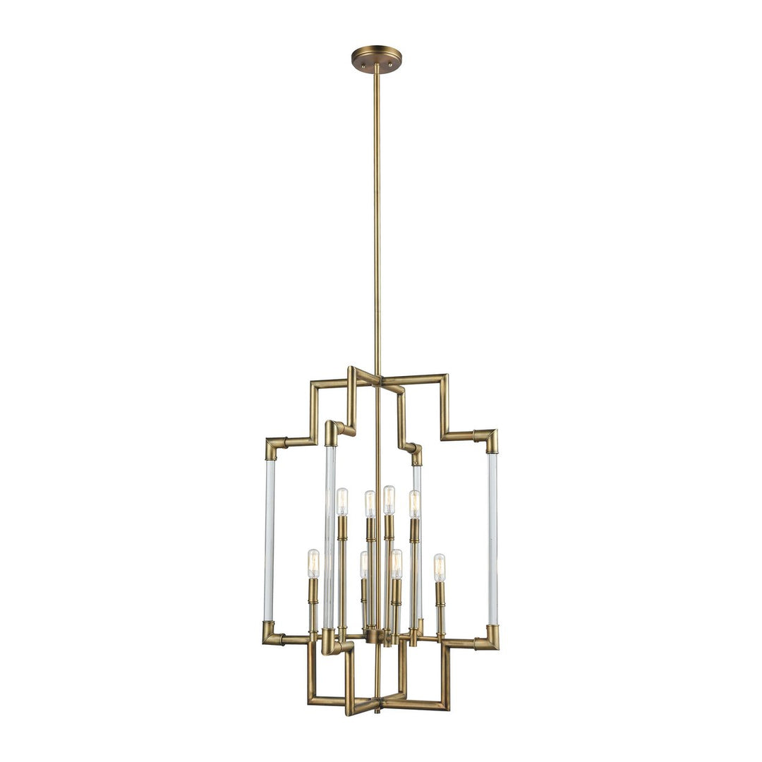 Brandon 24 Wide 8-Light Pendant - Classic Brass Image 1