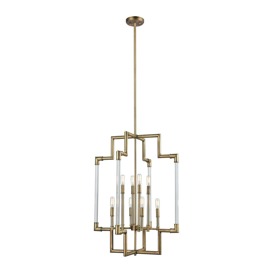 Brandon 24 Wide 8-Light Pendant - Classic Brass Image 1