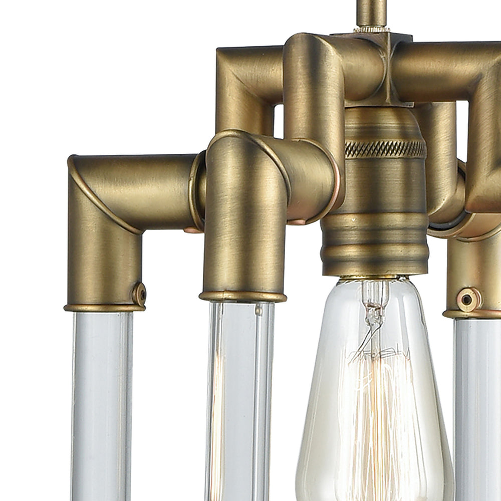 Brandon 10 Wide 1-Light Mini Pendant - Classic Brass Image 2