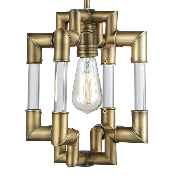 Brandon 10 Wide 1-Light Mini Pendant - Classic Brass Image 3