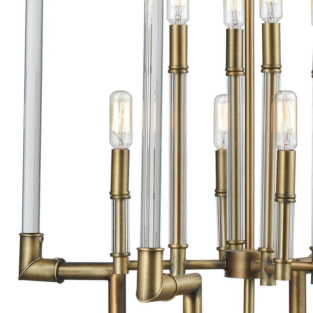 Brandon 24 Wide 8-Light Pendant - Classic Brass Image 2