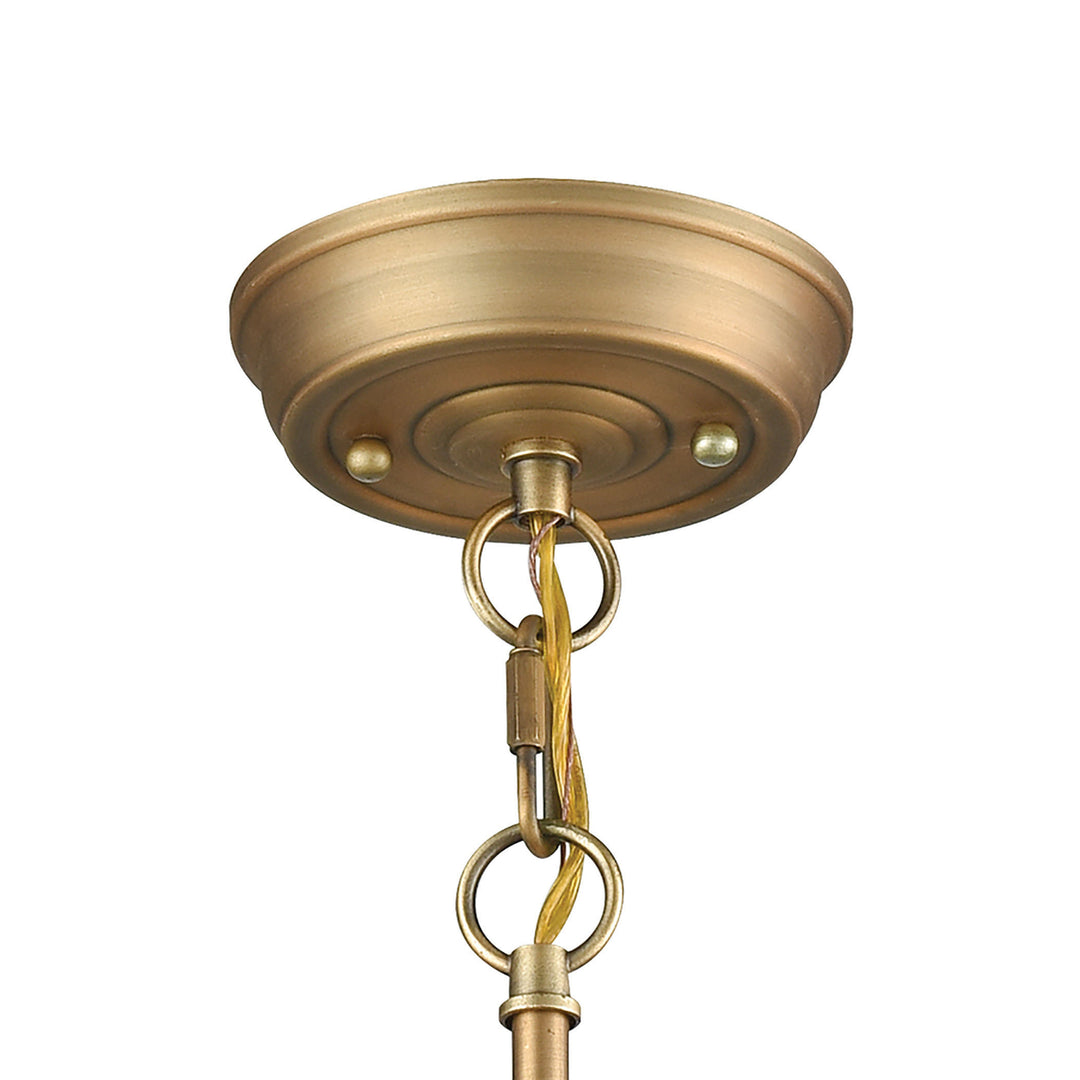 Lisbon 8 Wide 1-Light Mini Pendant - Classic Brass Image 5