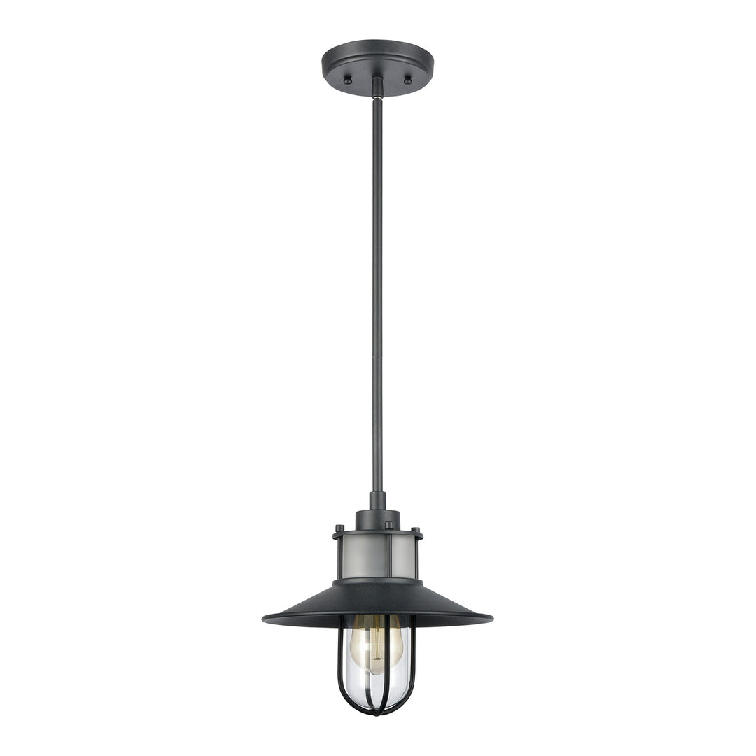 Coastal Farm 10 Wide 1-Light Outdoor Pendant - Charcoal Image 2