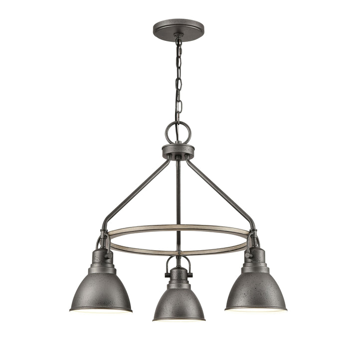 North Shore 24 Wide 3-Light Outdoor Pendant - Iron Image 1