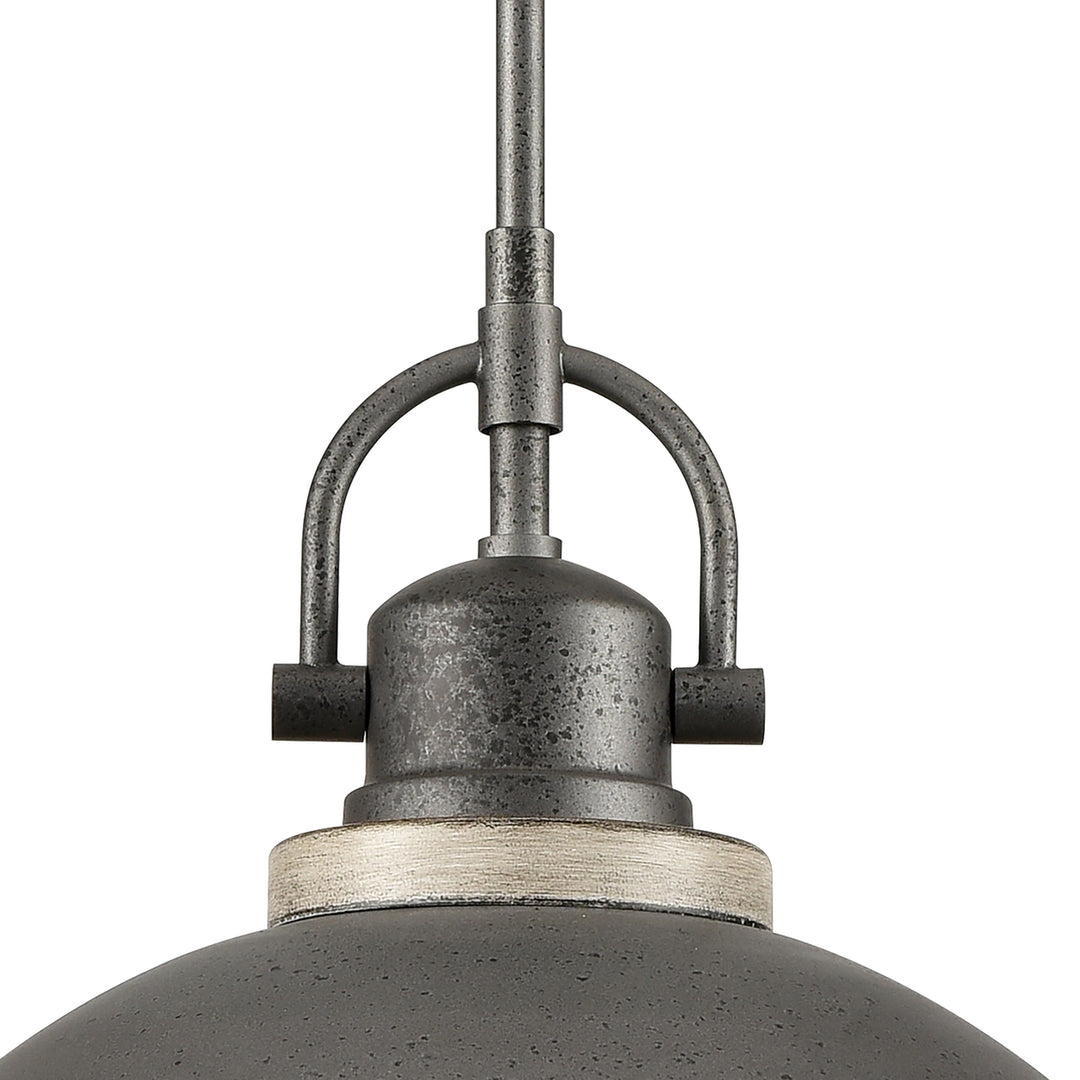 North Shore 18 Wide 1-Light Outdoor Pendant - Iron Image 3