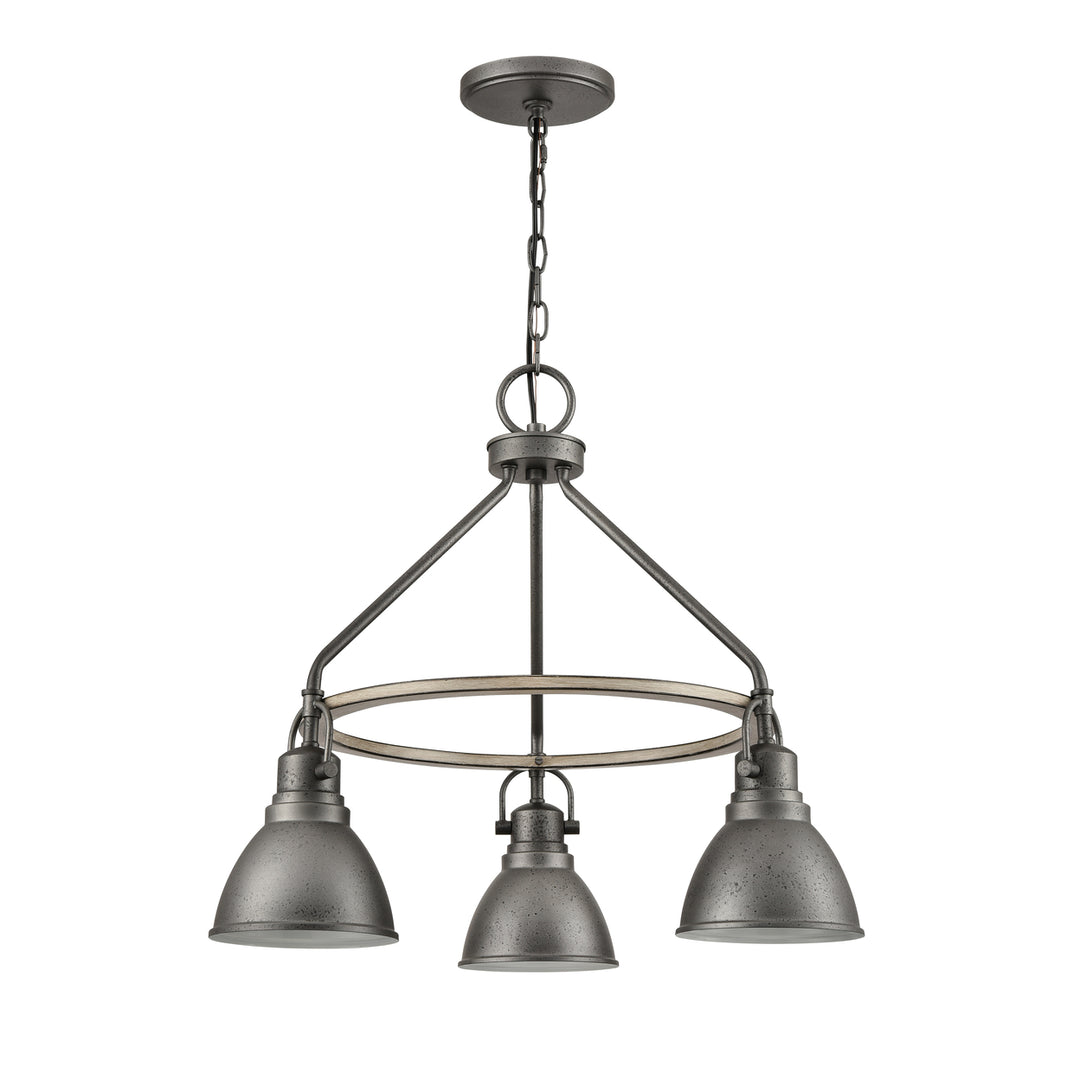 North Shore 24 Wide 3-Light Outdoor Pendant - Iron Image 2