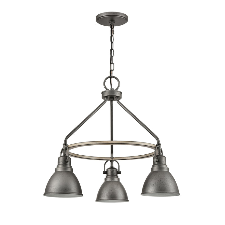 North Shore 24 Wide 3-Light Outdoor Pendant - Iron Image 2