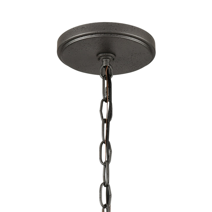 North Shore 18 Wide 1-Light Outdoor Pendant - Iron Image 5