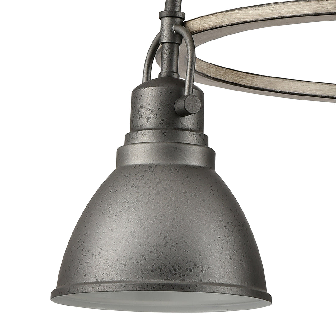 North Shore 24 Wide 3-Light Outdoor Pendant - Iron Image 4