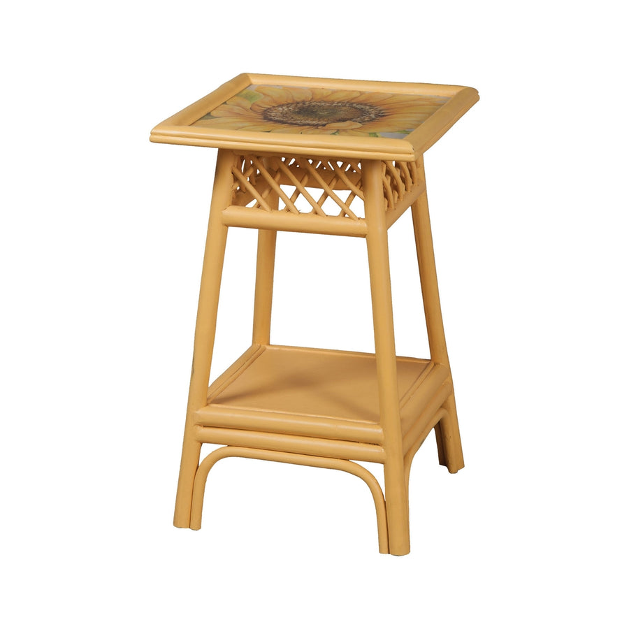Rattan Accent Table Image 1