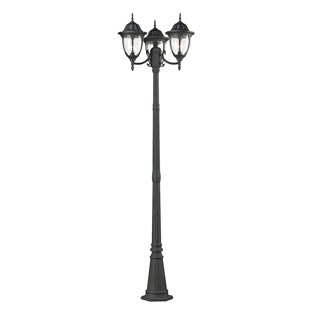 Outdoor Essentials 91 High 3-Light Outdoor Post Light - Charcoal Image 1