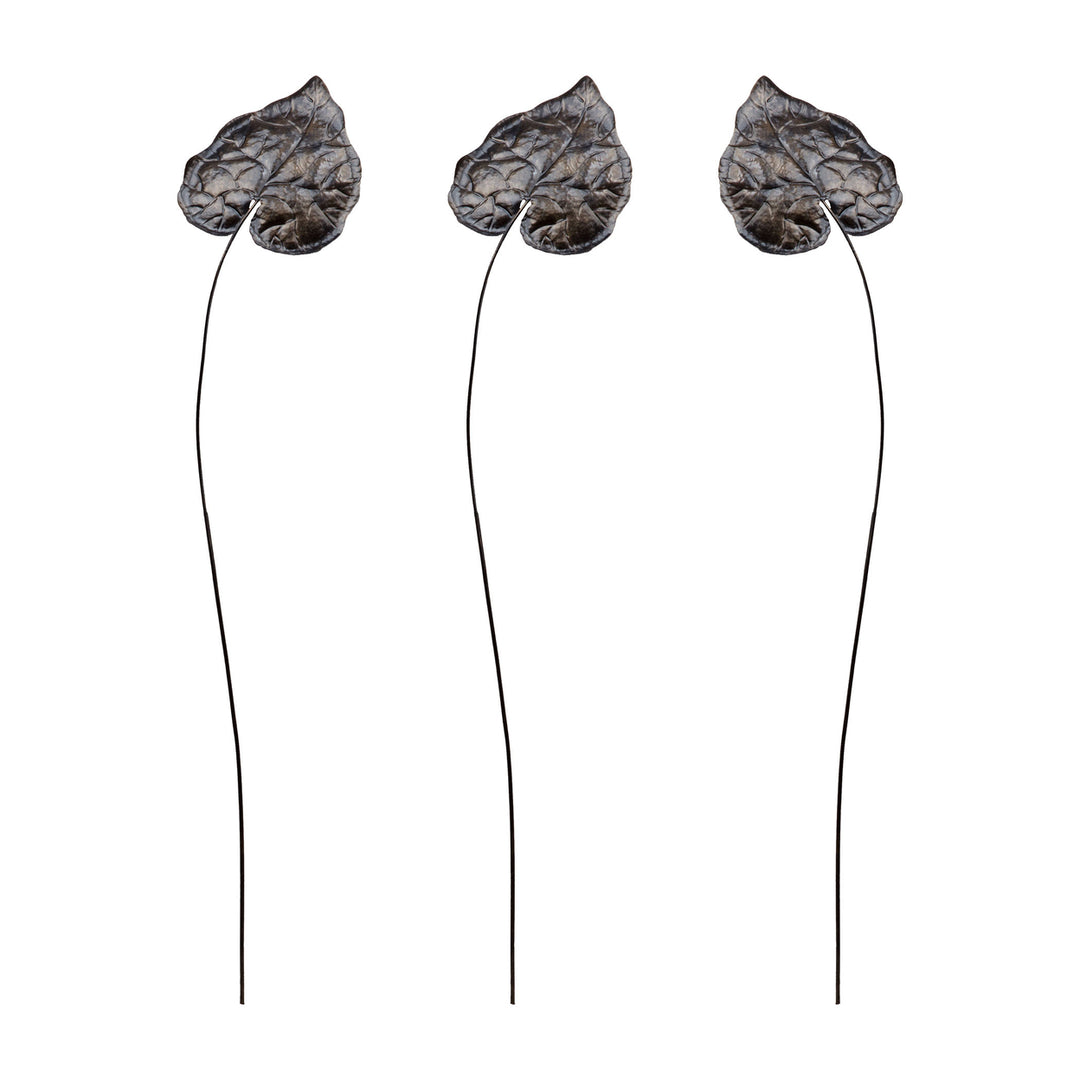 Sculptural Bronze Leaf Stem (Set of 3) Image 1