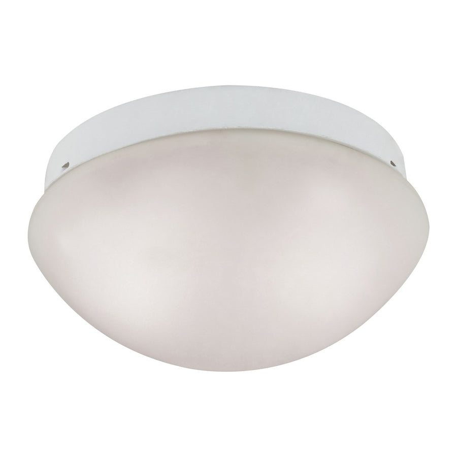 Mushroom 10 Wide 2-Light Flush Mount - White Image 1