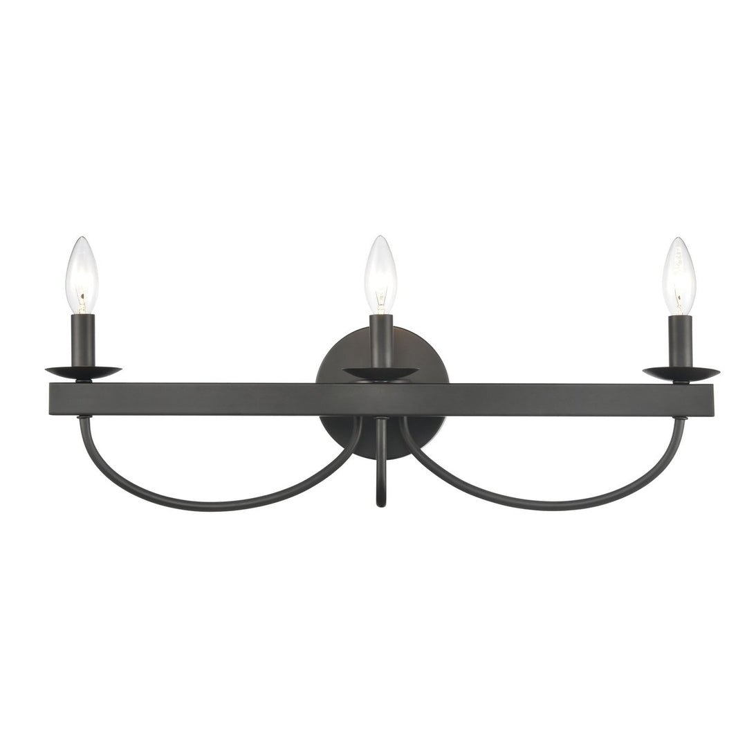 Williamson 24 Wide 3-Light Vanity Light - Black Image 1