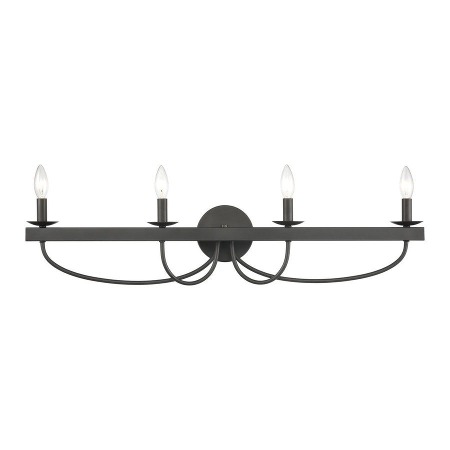 Williamson 35 Wide 4-Light Vanity Light - Black Image 1