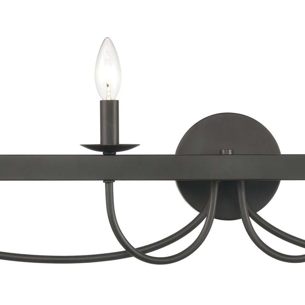 Williamson 35 Wide 4-Light Vanity Light - Black Image 2