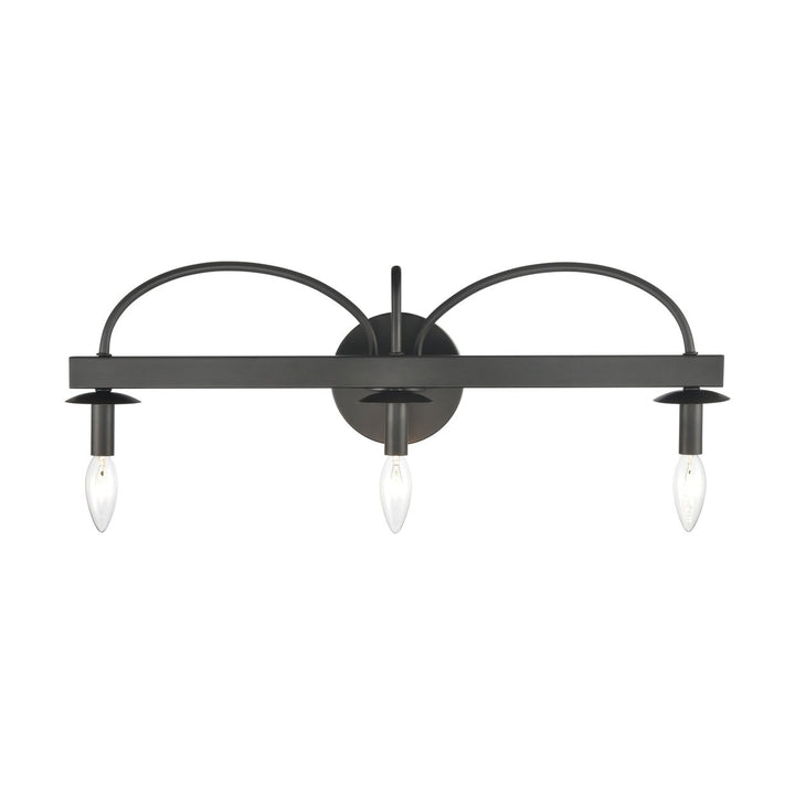 Williamson 24 Wide 3-Light Vanity Light - Black Image 3