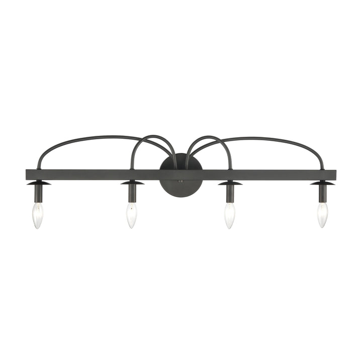 Williamson 35 Wide 4-Light Vanity Light - Black Image 3