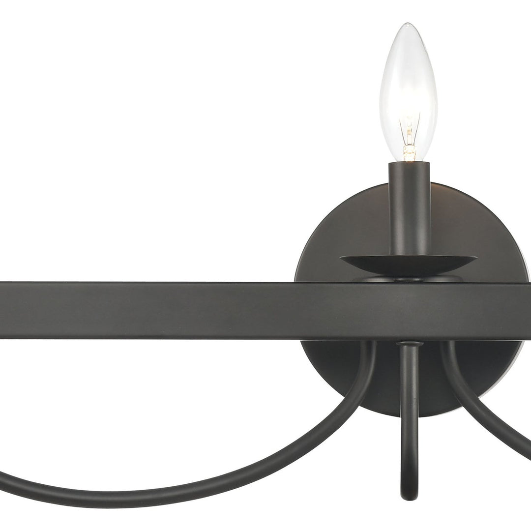 Williamson 24 Wide 3-Light Vanity Light - Black Image 4