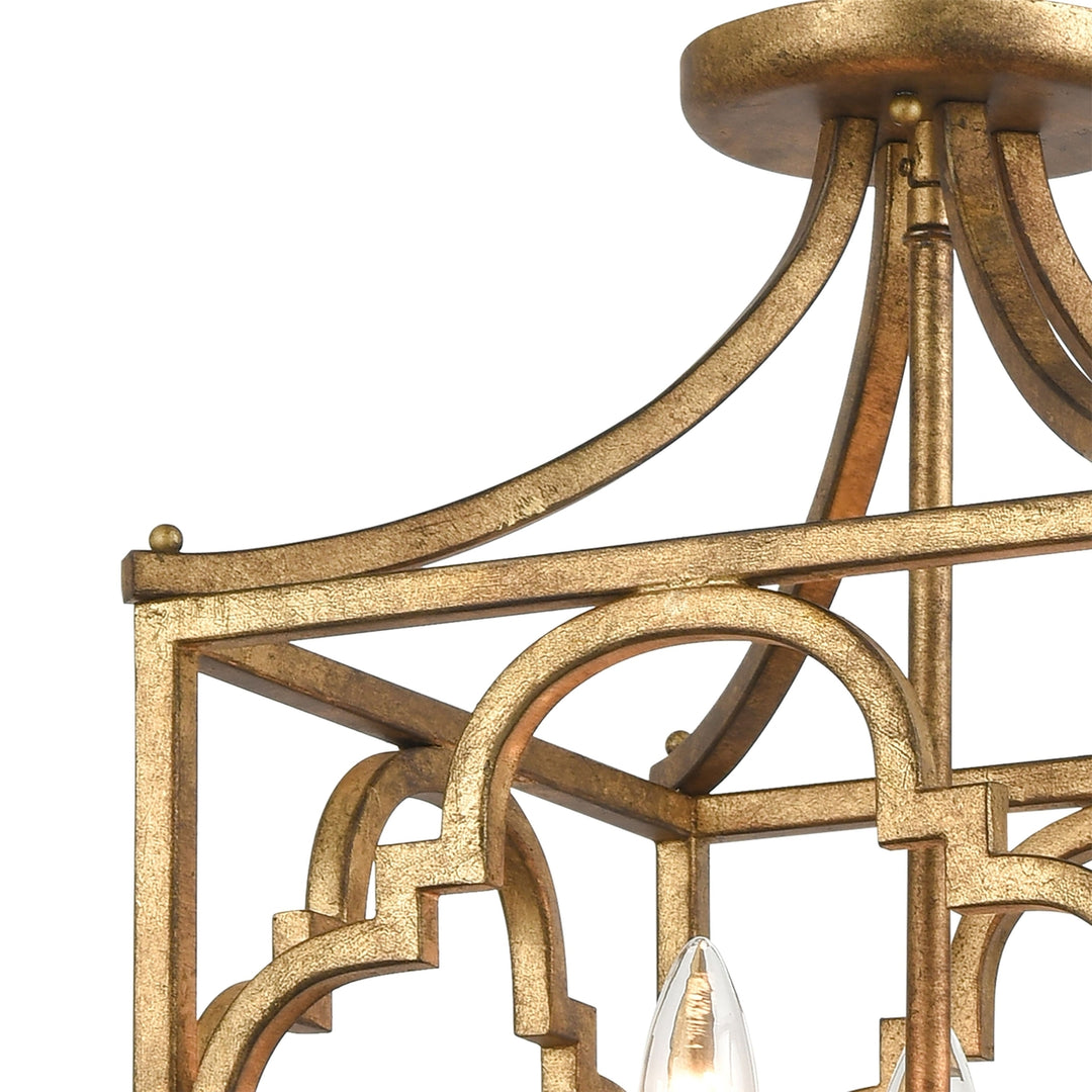 Wembley 13 Wide 3-Light Chandelier - Antique Gold Image 2