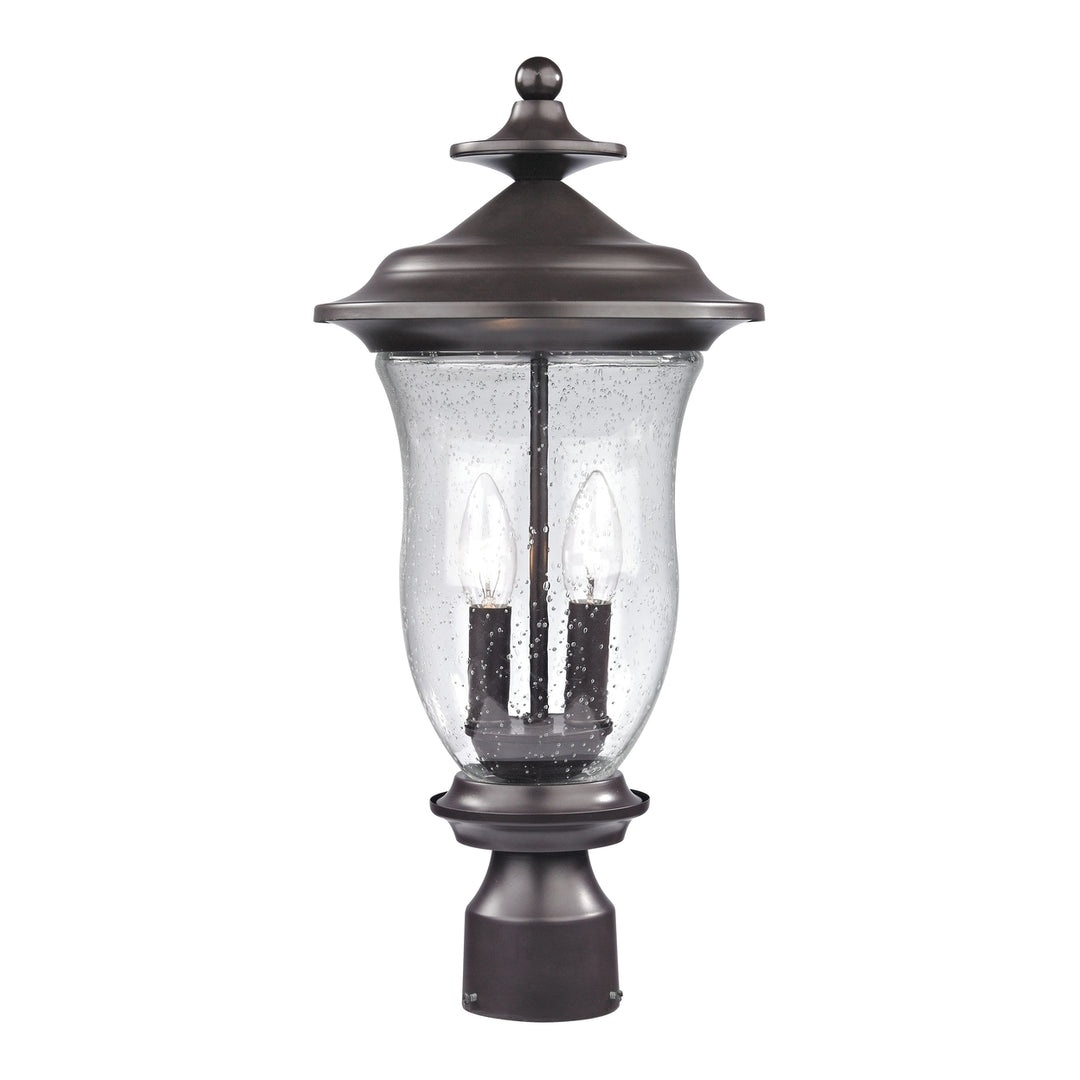 Trinity 20 High 2-Light Outdoor Post Light - Oil Rubbed Bronze Image 1