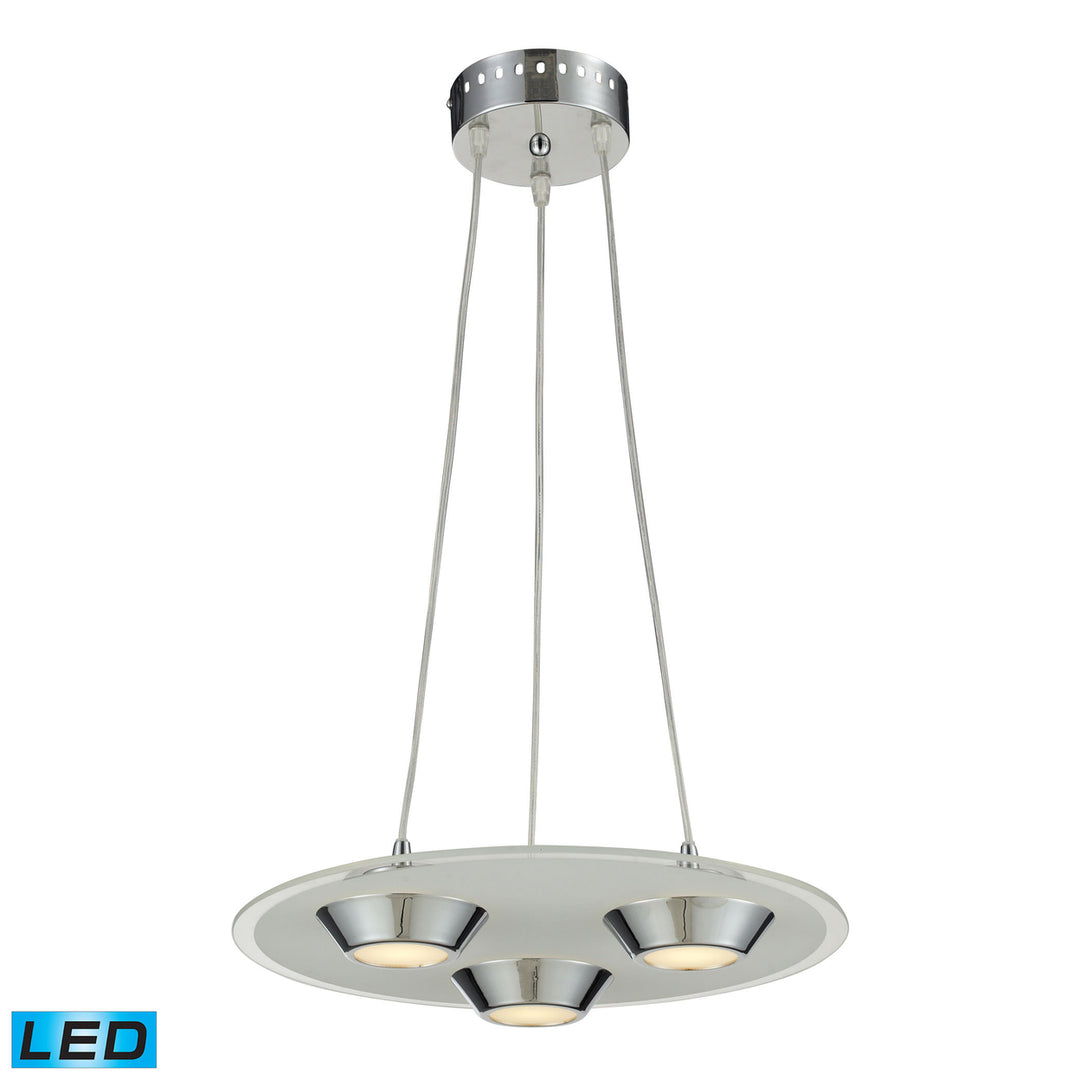 Brentford 16 Wide 3-Light Pendant - Chrome Image 1