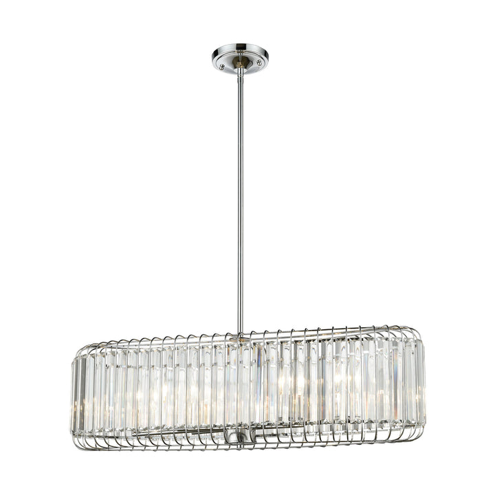 Beaumont 32 Wide 6-Light Chandelier - Polished Chrome Image 1