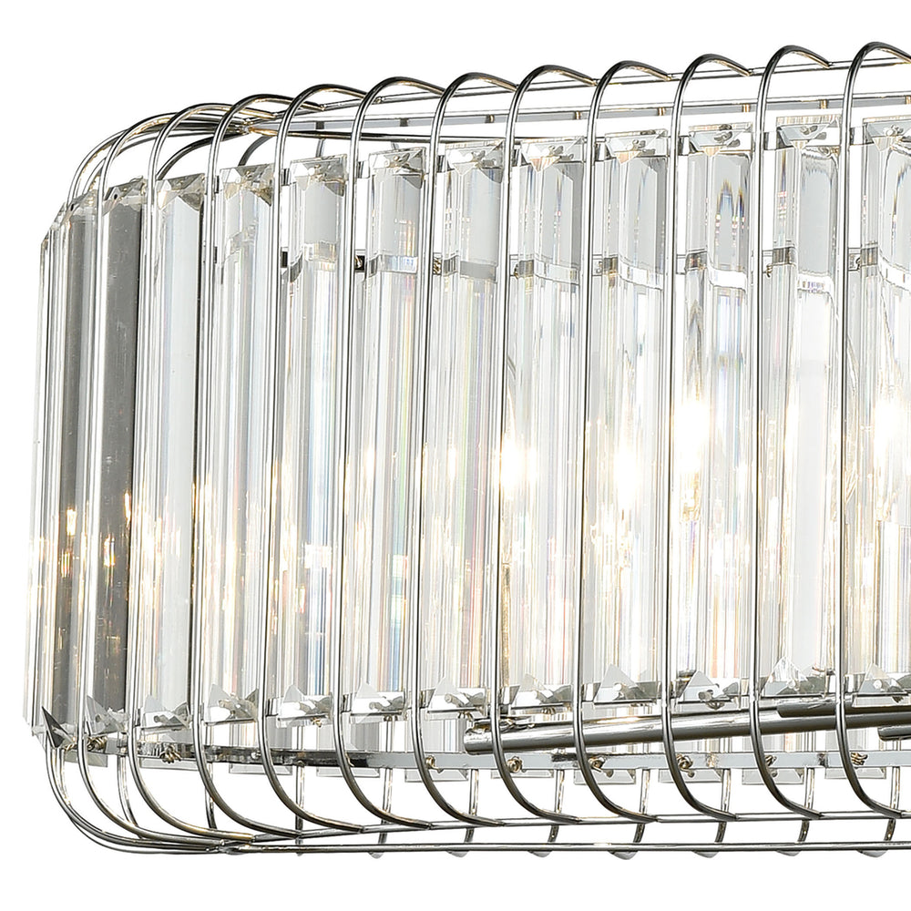 Beaumont 32 Wide 6-Light Chandelier - Polished Chrome Image 2