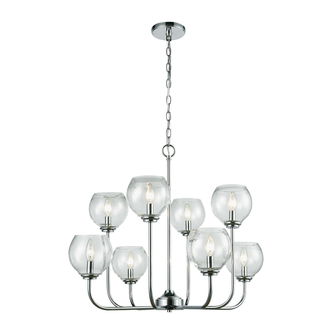 Emory 30 Wide 8-Light Chandelier - Polished Chrome Image 1