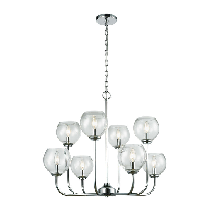 Emory 30 Wide 8-Light Chandelier - Polished Chrome Image 1