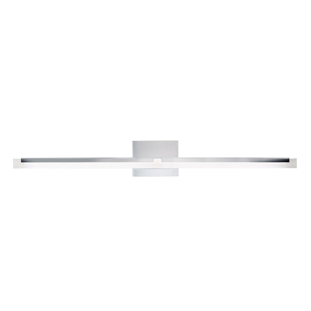 Double L Sconce Linear 36" LED Vanity Light - Chrome Image 1