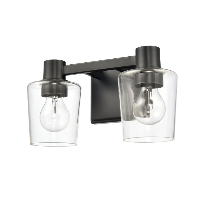 Celia 12 Wide 2-Light Vanity Light - Matte Black Image 3