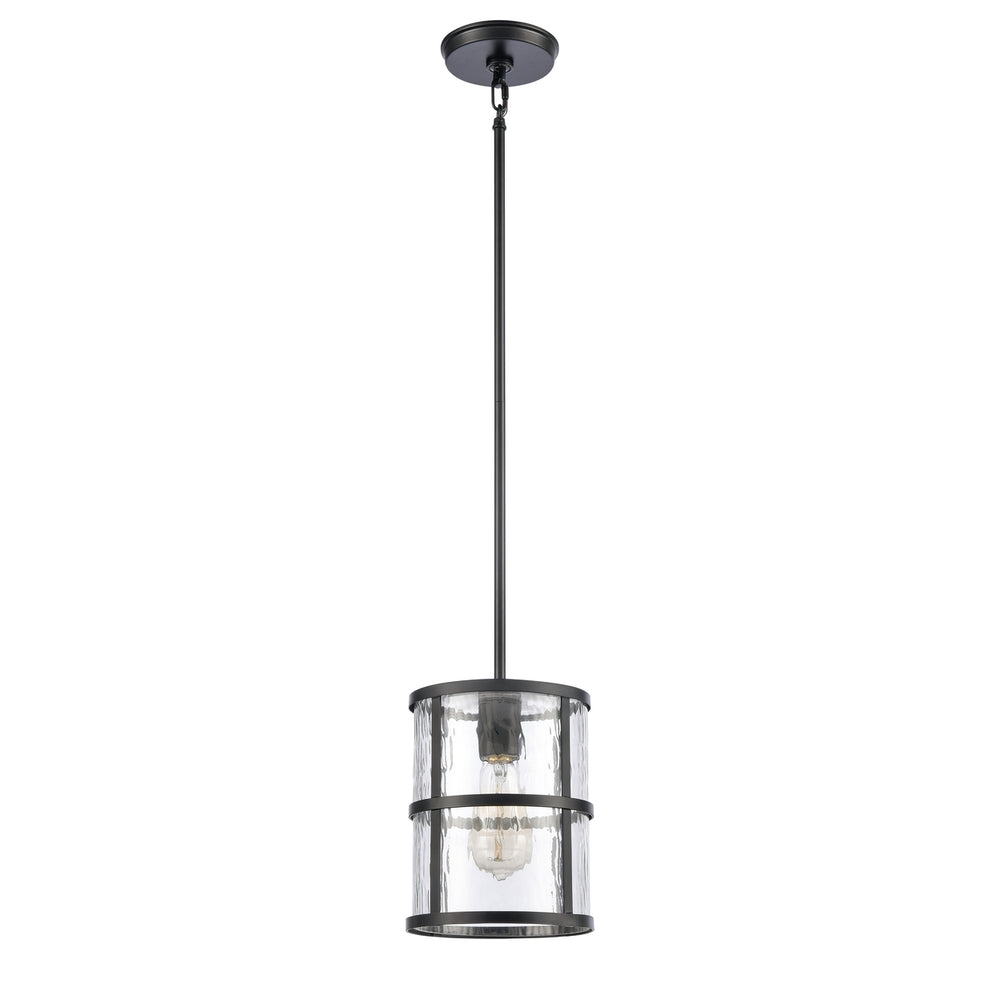 Solace 7 Wide 1-Light Mini Pendant - Matte Black Image 2