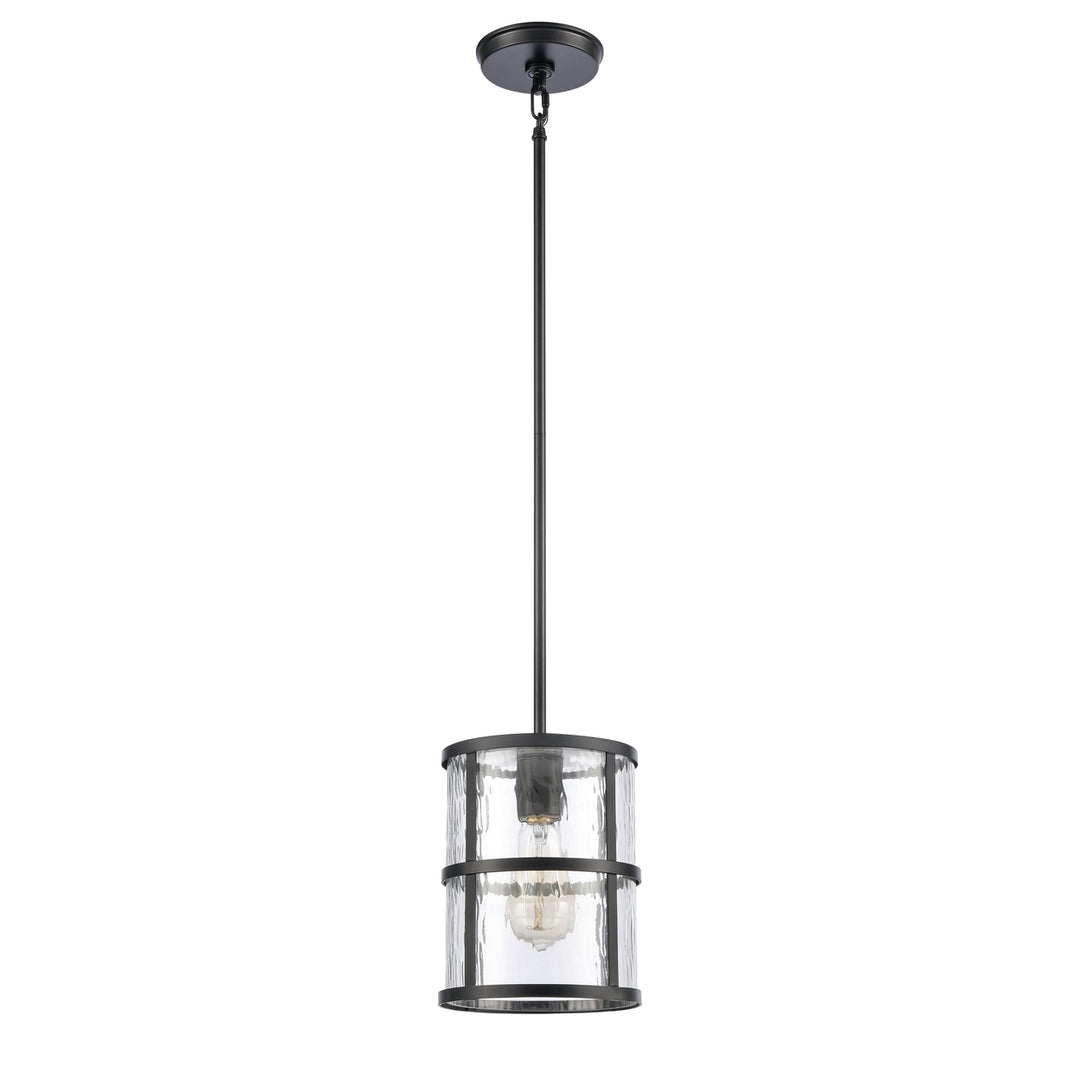 Solace 7 Wide 1-Light Mini Pendant - Matte Black Image 2