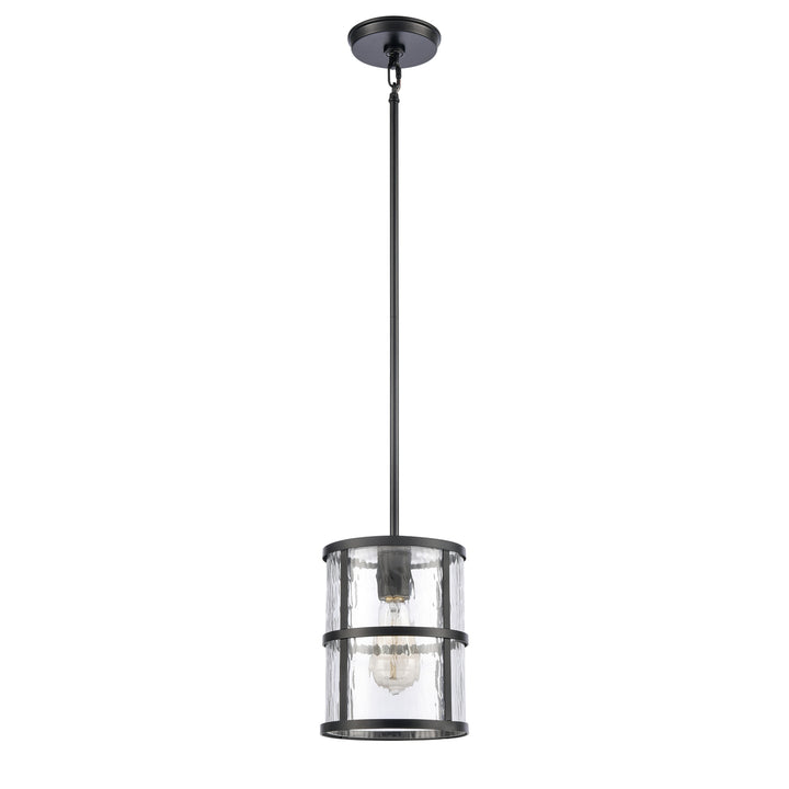 Solace 7 Wide 1-Light Mini Pendant - Matte Black Image 2