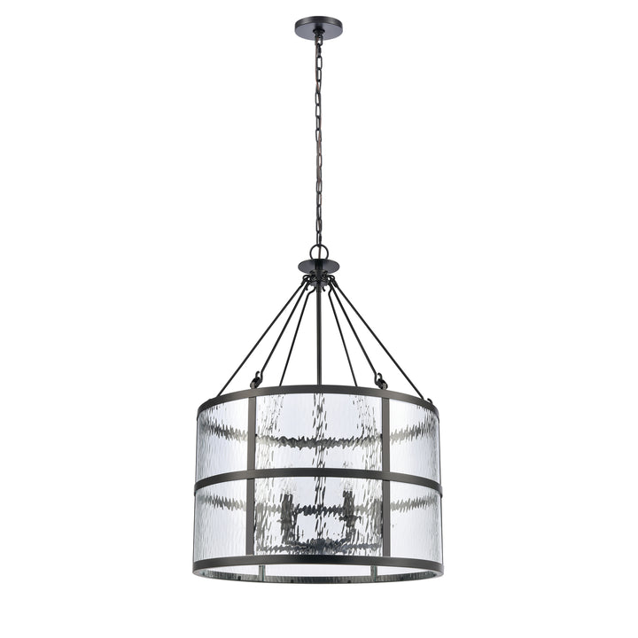 Solace 24 Wide 6-Light Pendant - Matte Black Image 2