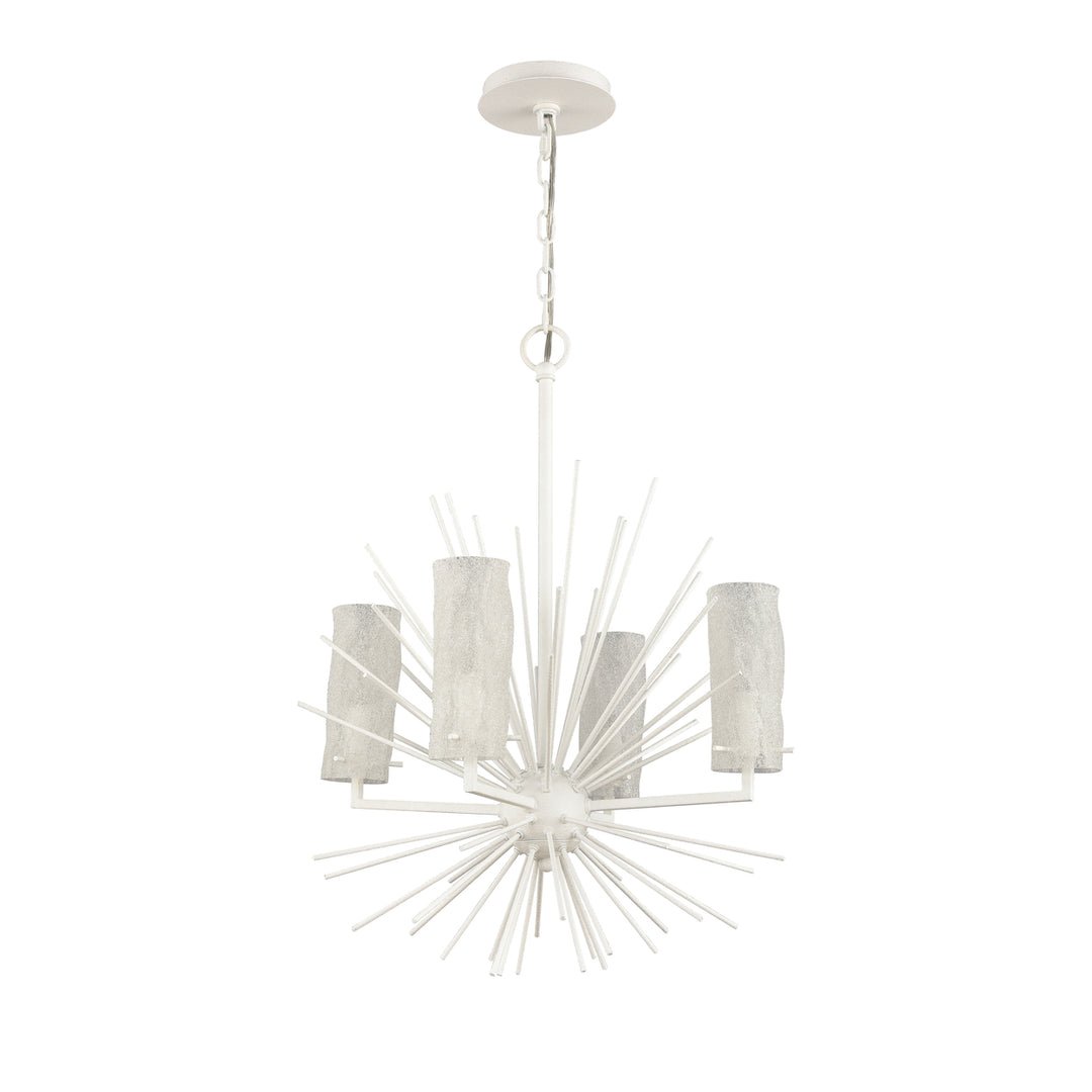 Sea Urchin 20 Wide 4-Light Chandelier - White Coral Image 2