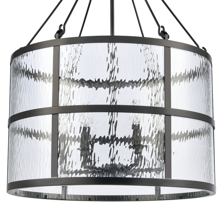 Solace 24 Wide 6-Light Pendant - Matte Black Image 4