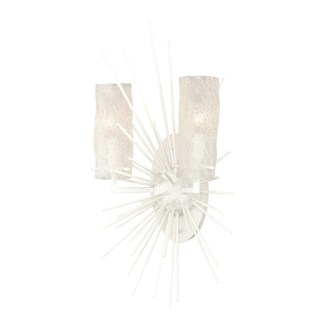 Sea Urchin 21 High 2-Light Sconce - White Coral Image 3