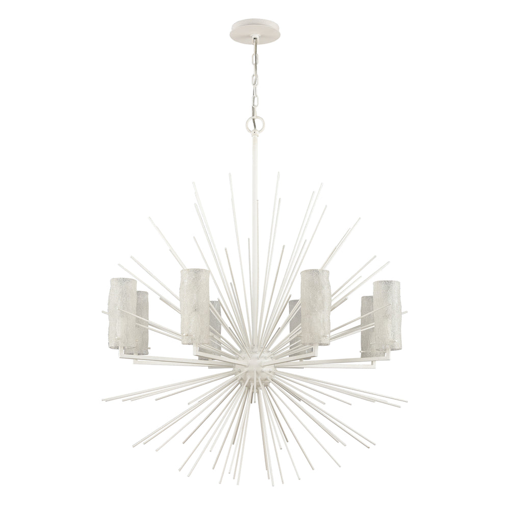 Sea Urchin 34 Wide 8-Light Chandelier - White Coral Image 2
